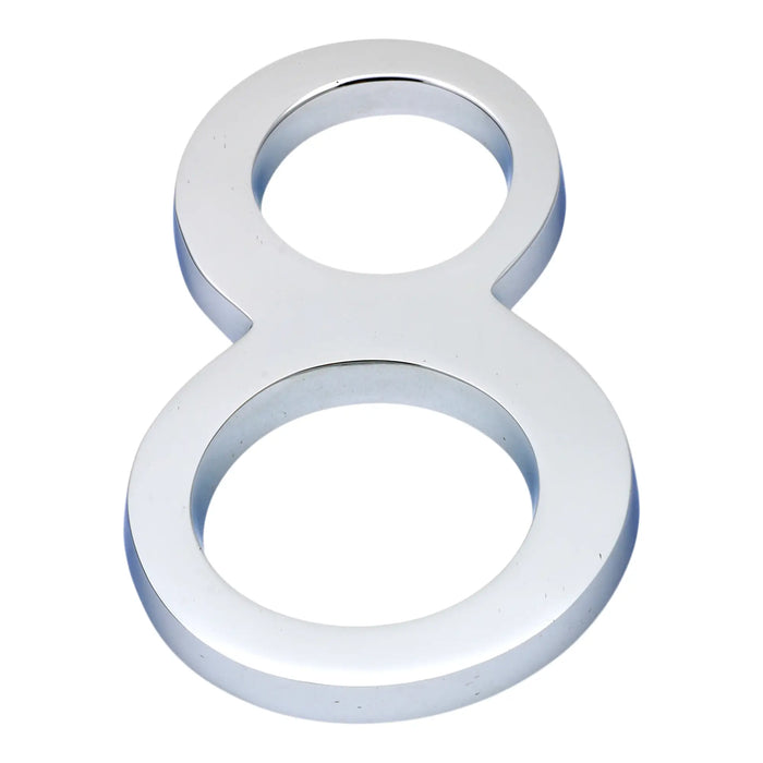 Polished Chrome 4" Numeral No.8