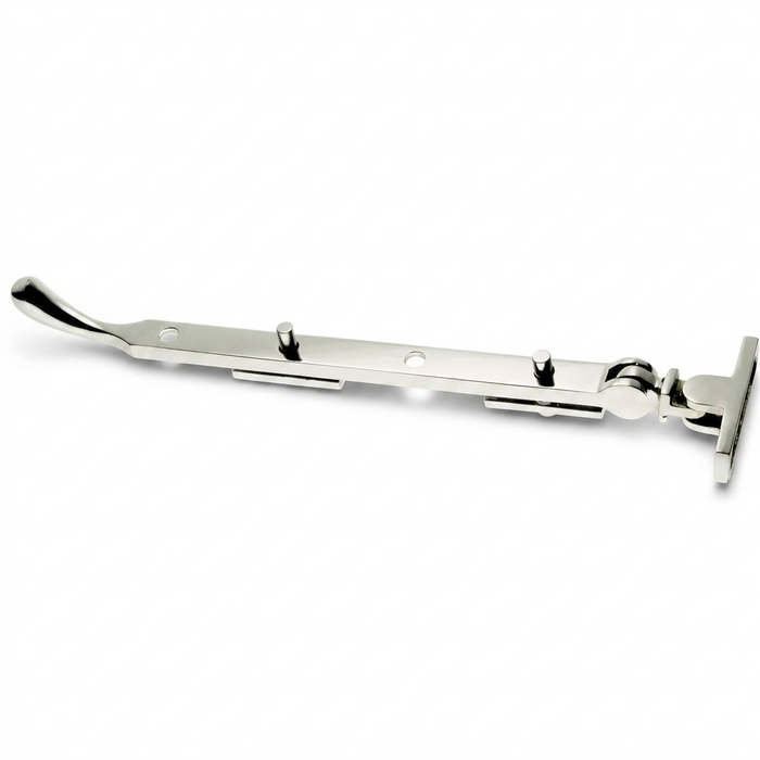 Polished Nickel Pear Drop Casement Stay 8"