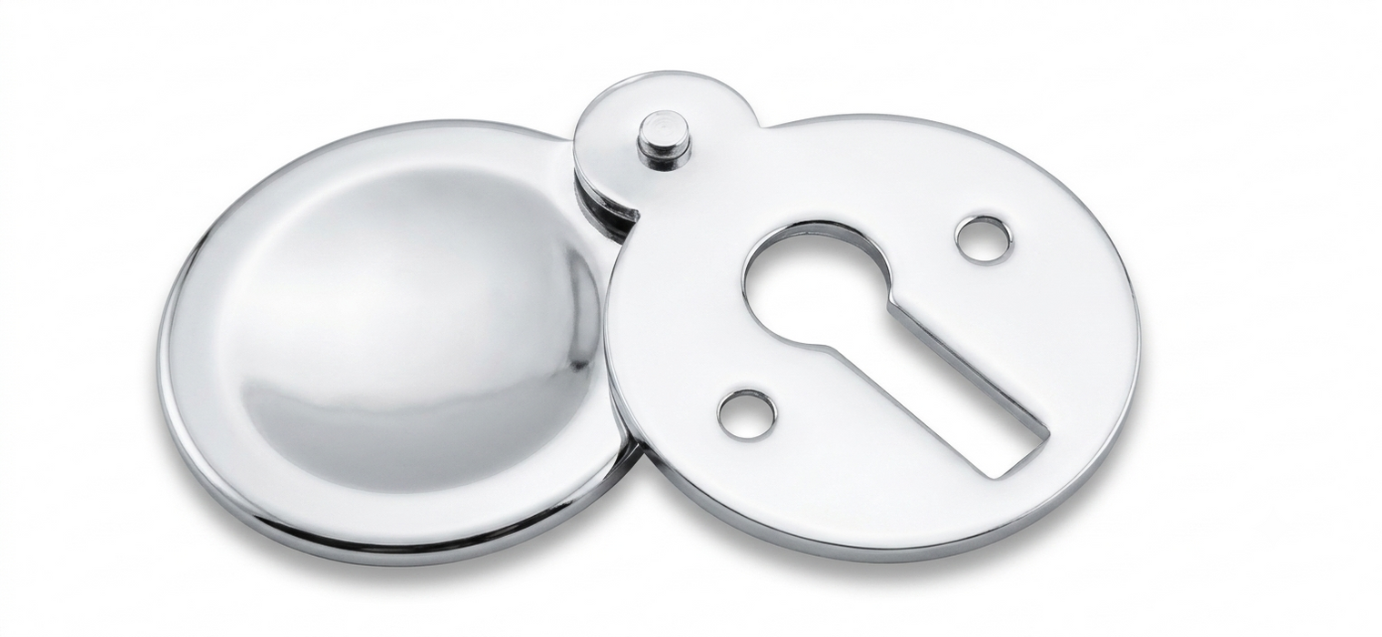 Polished Chrome Tudor Covered Escutcheon 1.1/4"