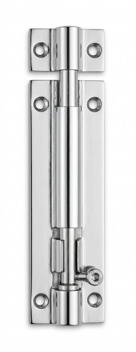 Polished Chrome Necked Bolt 4" x 1"