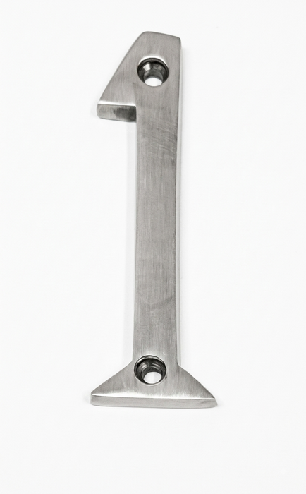 Pewter Face Fix Numeral 1 - 3"