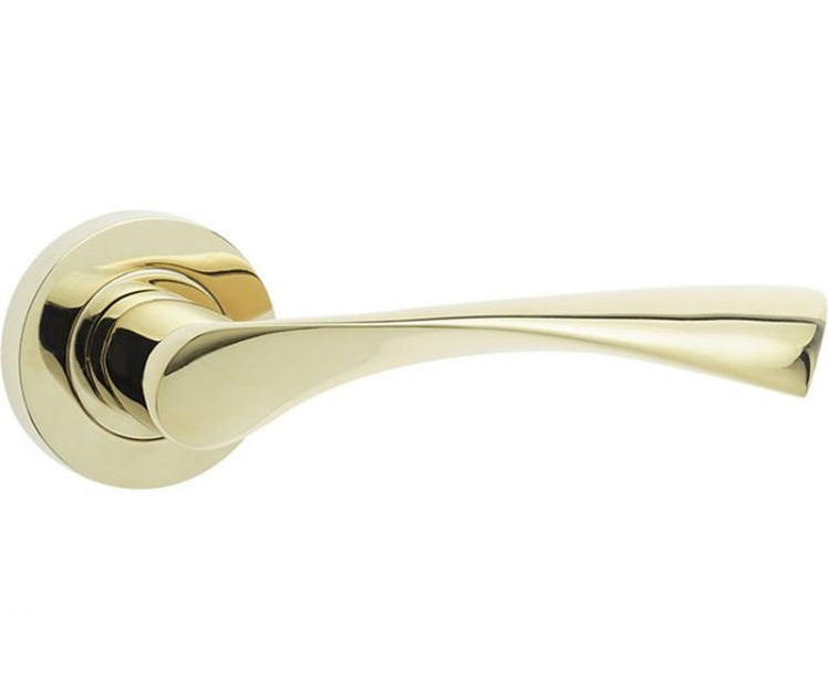 Door Handles Knurled Handles Matt Black, Chrome & Brass on Rose or