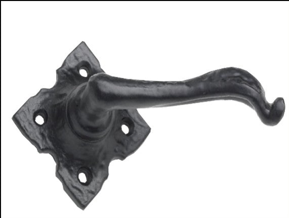 Antique Black Lever Latch Furniture 3" x 3"