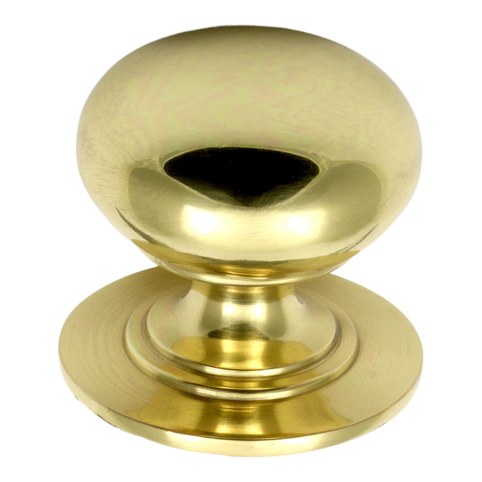 Prima Polished Brass Victorian Solid Cupboard Knob
