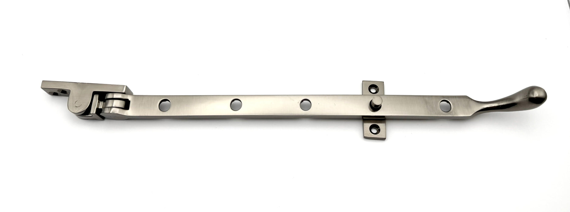 Pewter Pear Drop Casement Stay 12"
