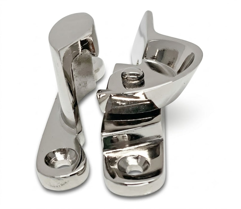Polished Nickel Fitch Fastener 65 x 14 mm