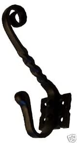 OriginalForgery 6" Black Cast Iron Coat Hook/Hat Peg/Hanger (AX17)