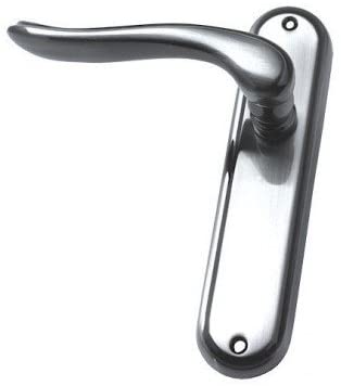 Susy Backplate Lever - Bathroom Set - Italian Made Entra Collection - Pewter Effect