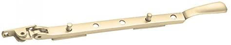 Master - Traditional Spoon End Design - Casement Window Stay - Polished Brass