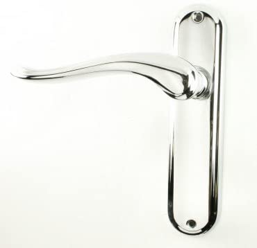 Susy Lever Suite On A Backplate - Latch Set - Polished Chrome
