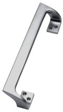 Cranked Design Face Fix Pull Handle - Matt Chrome - 229mm — DoorHandles ...