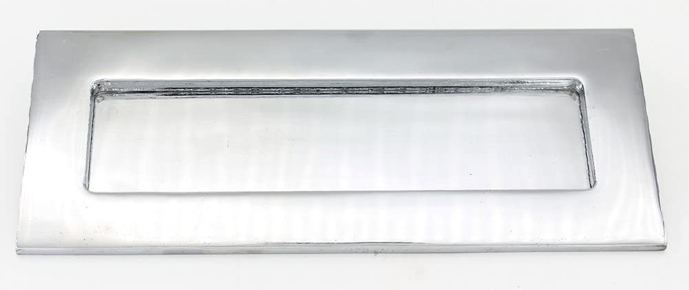 ZW Hardware ZW-MB001 10 Inch × 3 Inch Bright Chrome Plating Door Mail Slot