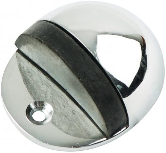 Dale Hardware Polished Chrome Oval Door Stop