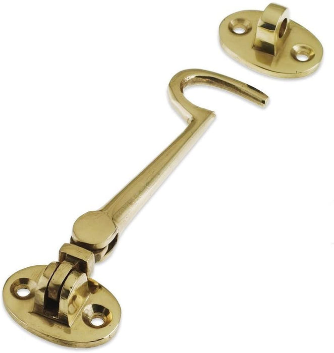 Cabin Hook 100mm Polished Brass From The Door Handle Store