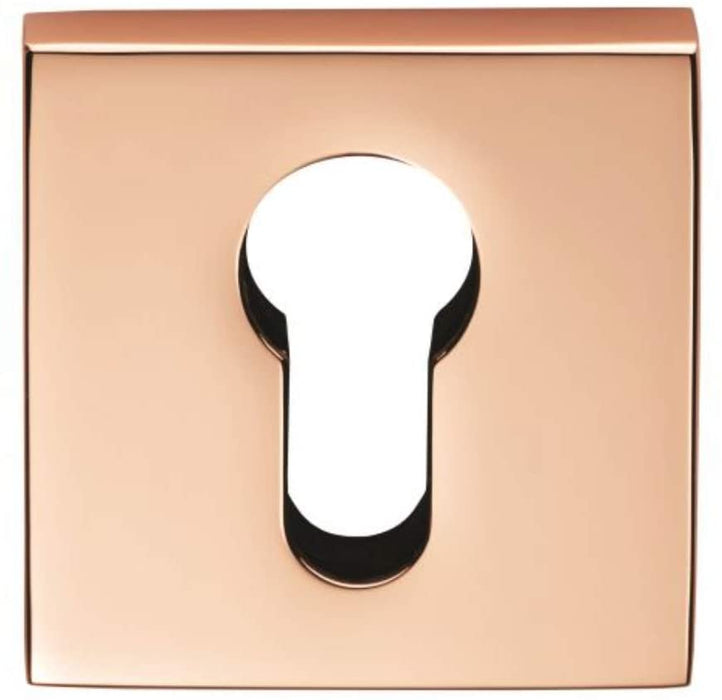 Copper Square Euro Escutcheon | CEB001QCOP