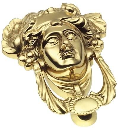 Polished Brass Roman Medusa Door Knocker