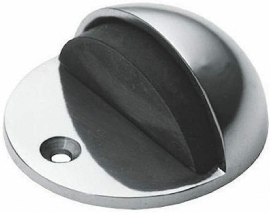 Master - Carlisle Brass Half Moon Floor Mounted Door Stop Polished Stainless Steel AA20CP