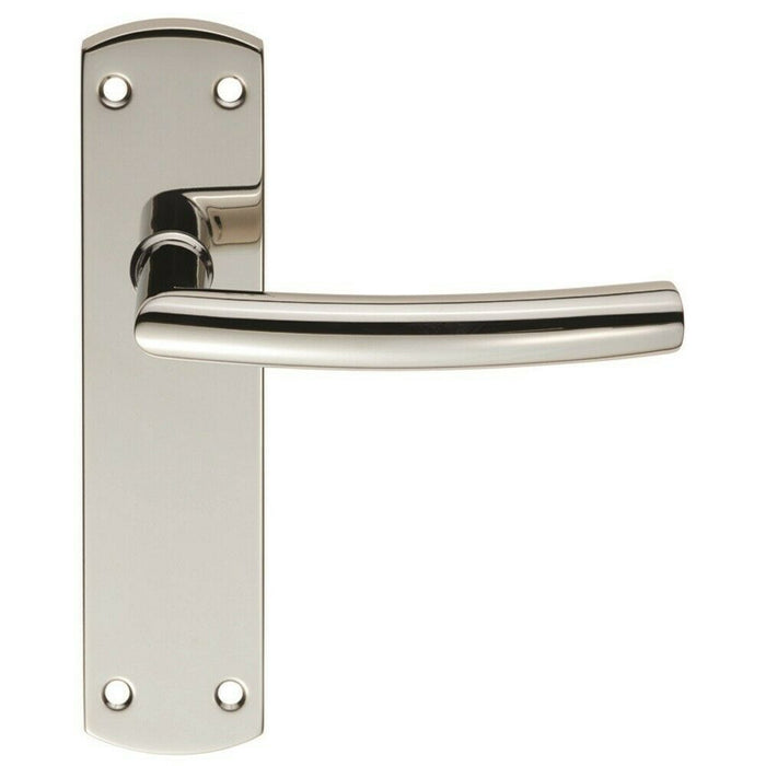 Steelworx Polished Stainless Steel Arched Lever Latch Handle. CSLP1167B-BSS