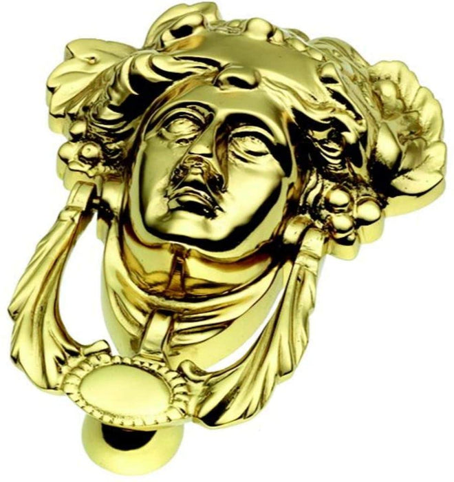 Prima® Polished Brass Medusa Head Door Knocker