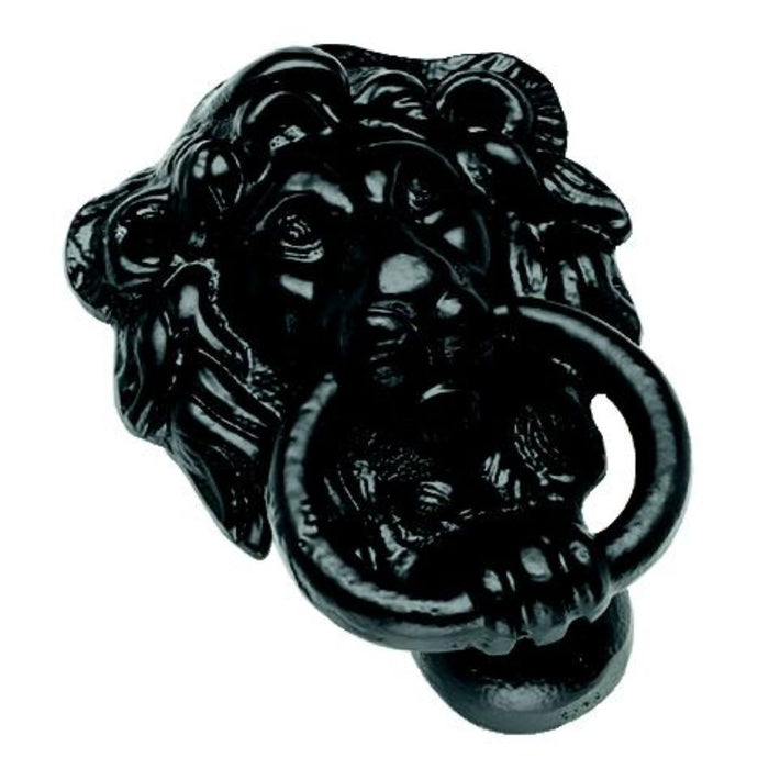 Antique Black Lion Knocker 4.1/2" x 3.1/4" (AX12)