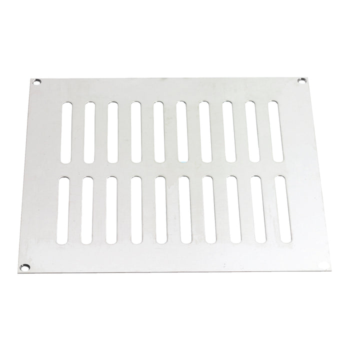 Polished Chrome Plain Slotted Vent 9" x 9"