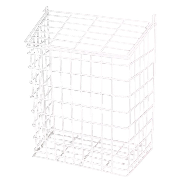 White Plastic Coated Letter Cage 12" x 9" x 5" White 62S
