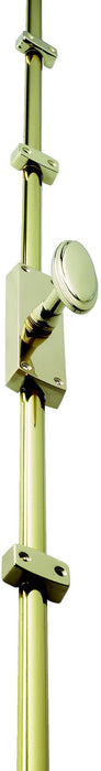 Prima Polished Brass Victorian Espagnolette Bolt Oval Knob c/w 2 x 1.5m Bars