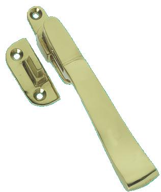 Prima Polished Brass Victorian Wedge Casement Fastener with Night Vent