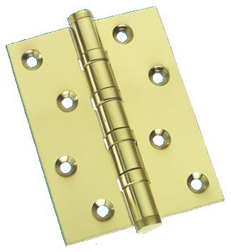 Prima Polished Brass Brassed B/B Hinge 4 x 3 x 3mm Hinge (CE Grade 13) (PVD)