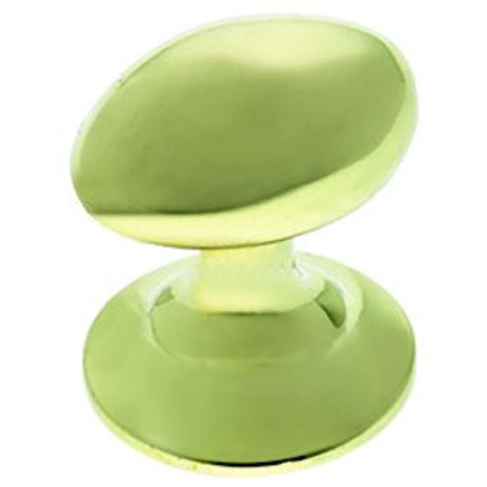 Prima Polished Brass Oval Cupboard Knob 1"