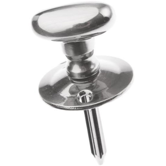 Prima Pewter Oval Turn Knob for Mortice Security Bolt