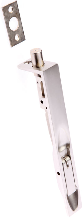 Prima Satin Nickel Lever Action Flush Bolt 6 x3/4