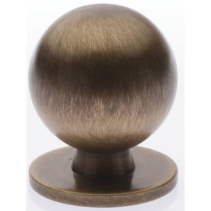 Prima Antique Brass Ball Cupboard Knob 25mm