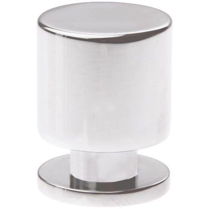 Satin Chrome Round Cupboard Knob 20mm